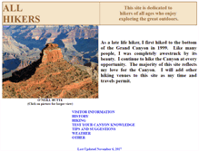 Tablet Screenshot of allhikers.com